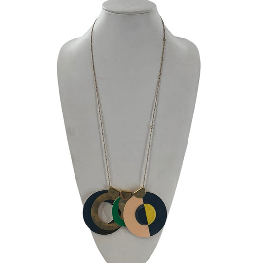 Marni 3 Circles Statement Necklace - Multicolor