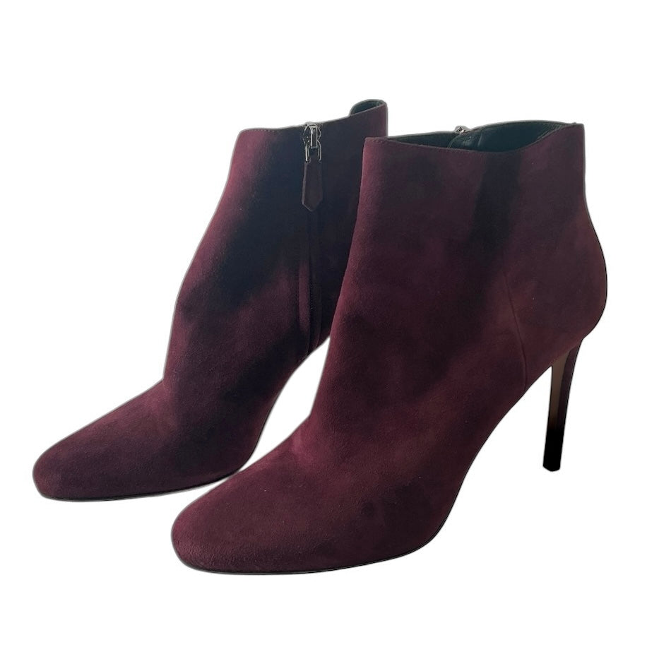 Prada Suede Zip Up Booties
