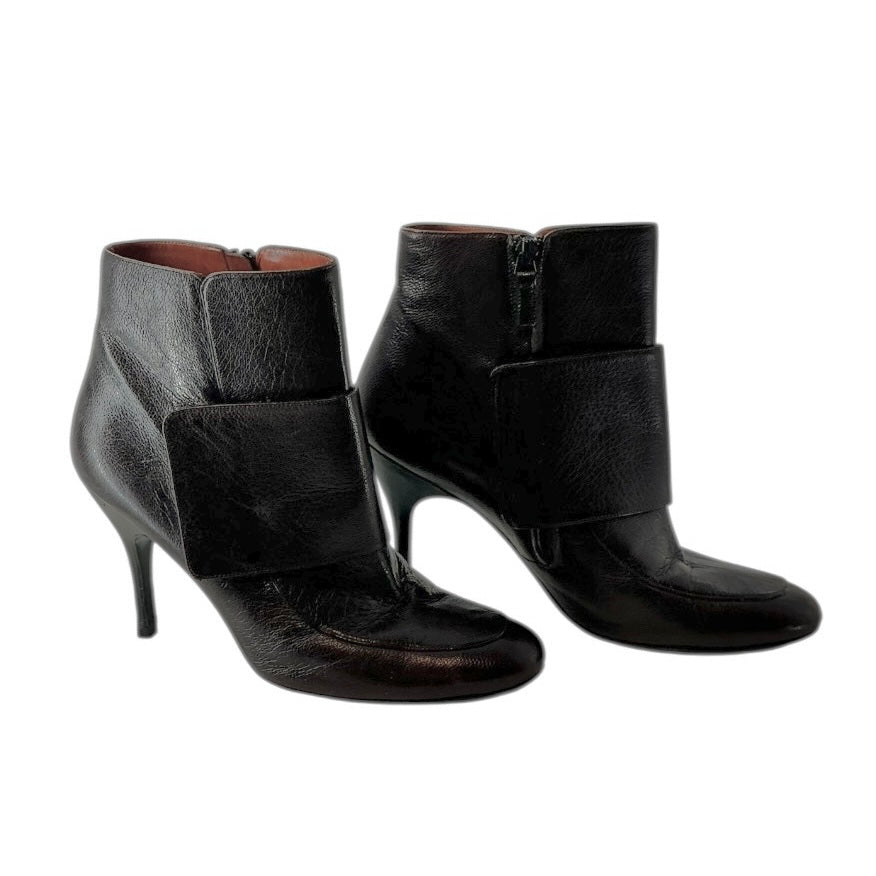 Lanvin Women’s Zip Up Leather Ankle Boot