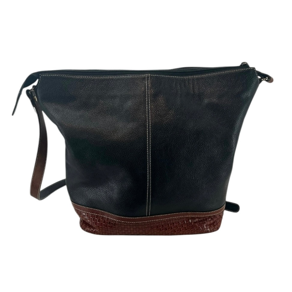 Bally Two-Tone Pebbled Leather Crossbody Bag