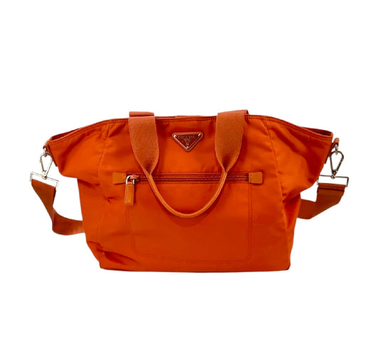 Prada Bright Orange Tote Bag