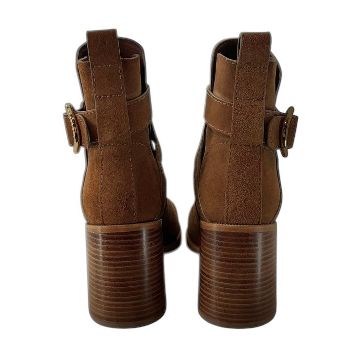 See by Chloé Lyna Suede Buckle Ankle Boots