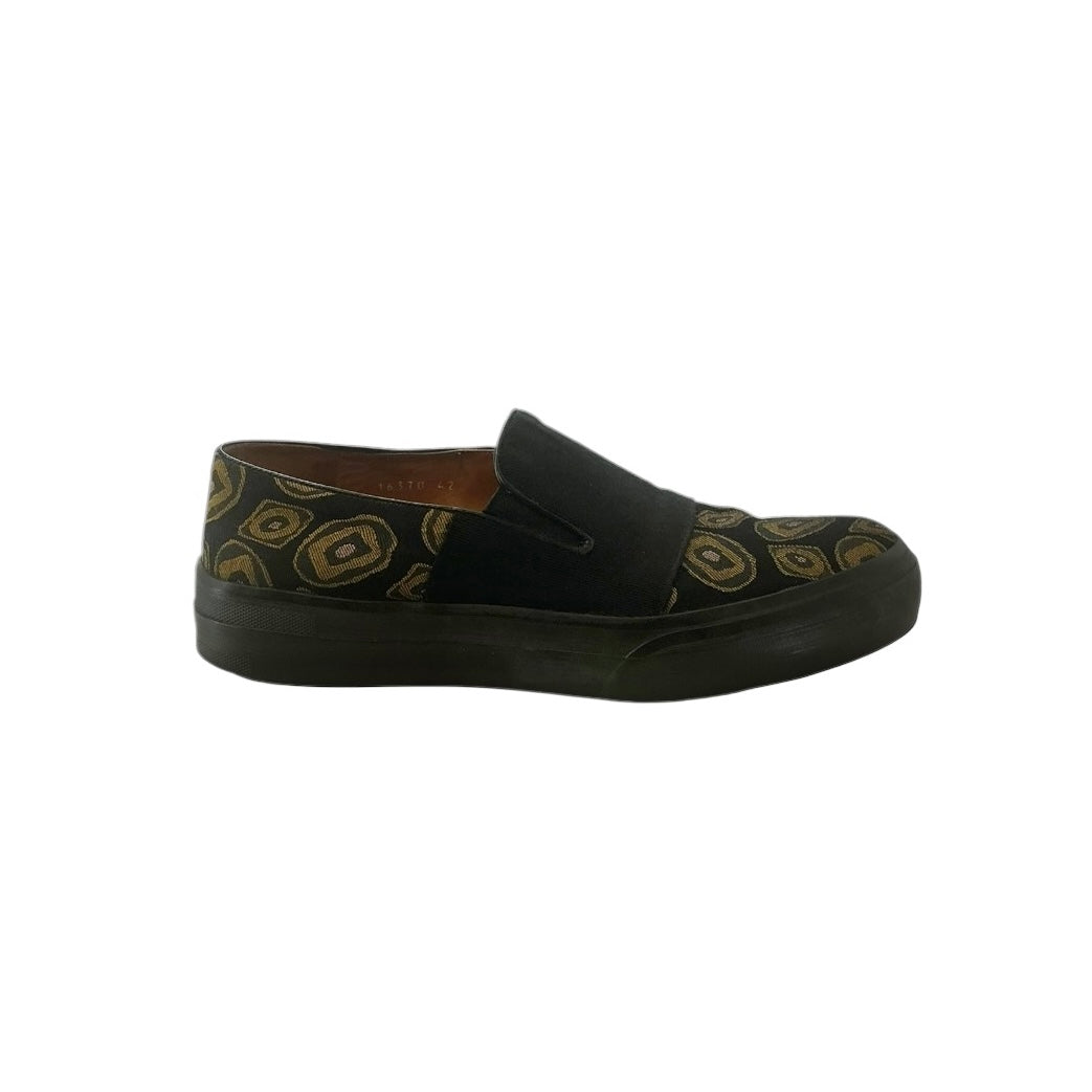 Dries Van Noten Faille and Jacquard Slip-On Sneakers