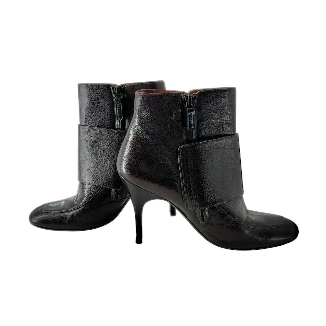Lanvin Women’s Zip Up Leather Ankle Boot