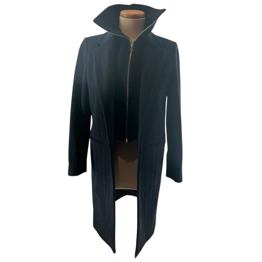 Sandro Wool Pinstripe Coat