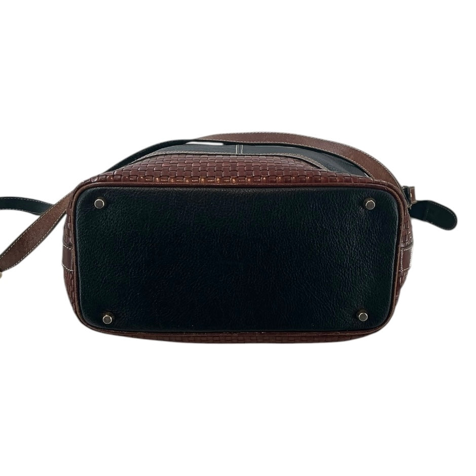 Bally Two-Tone Pebbled Leather Crossbody Bag