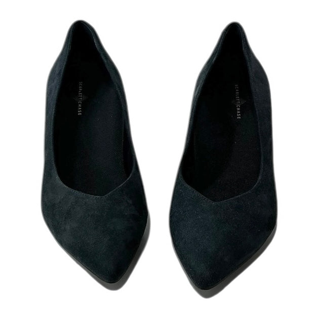 Scarlett Chase Black Suede Pumps