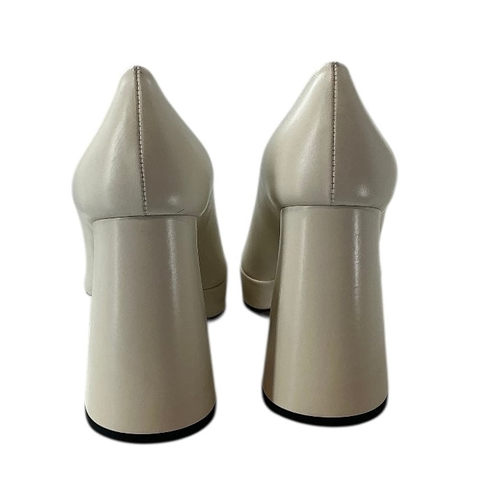 Proenza Schouler White Leather Platform Pumps