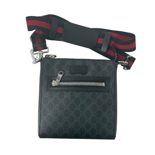 Gucci Black GG Supreme Messenger Bag