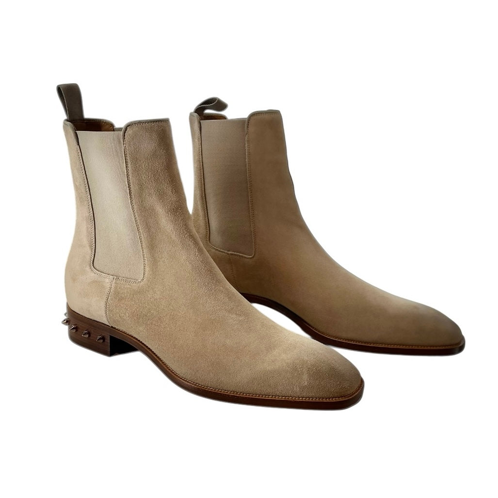 Christian Louboutin So Samson Spike-Heel Suede Chelsea Boot