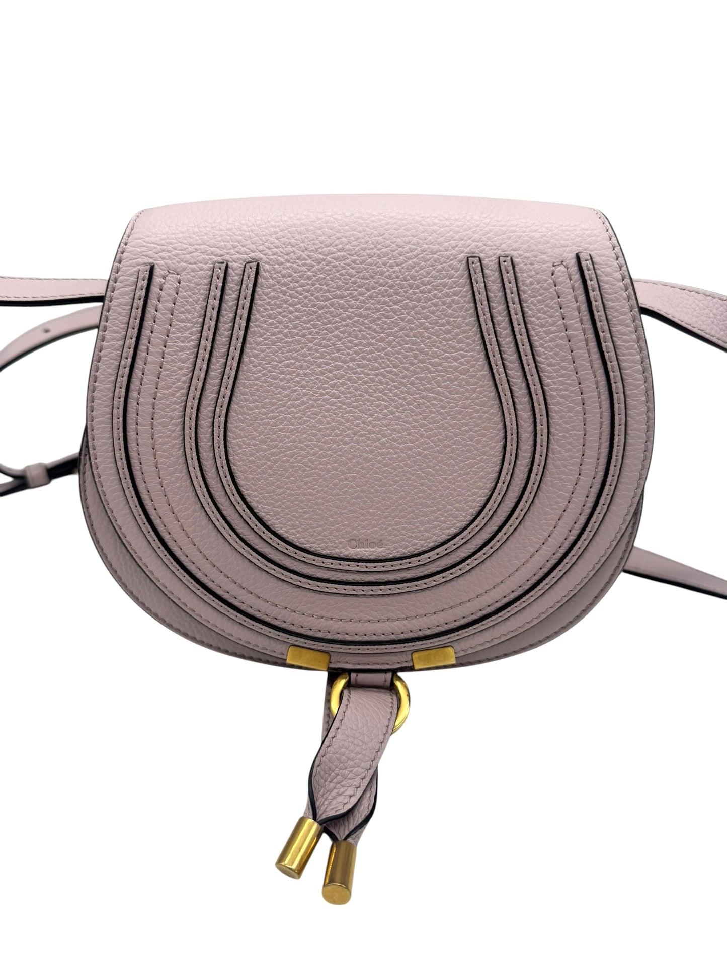 Chloe Marcie Dusty Pink Small Crossbody Bag