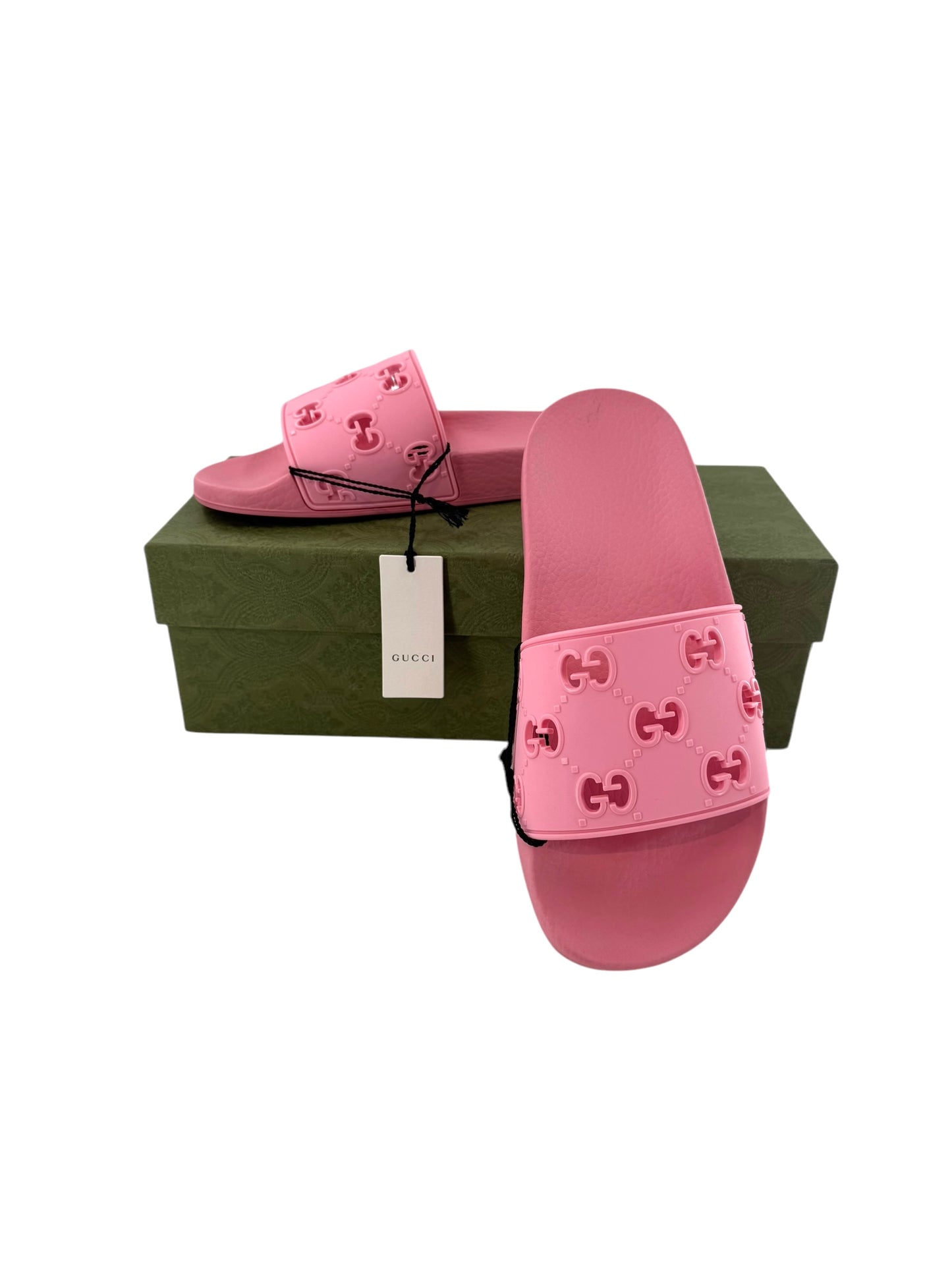 Gucci Monogram GG Rubber Slides