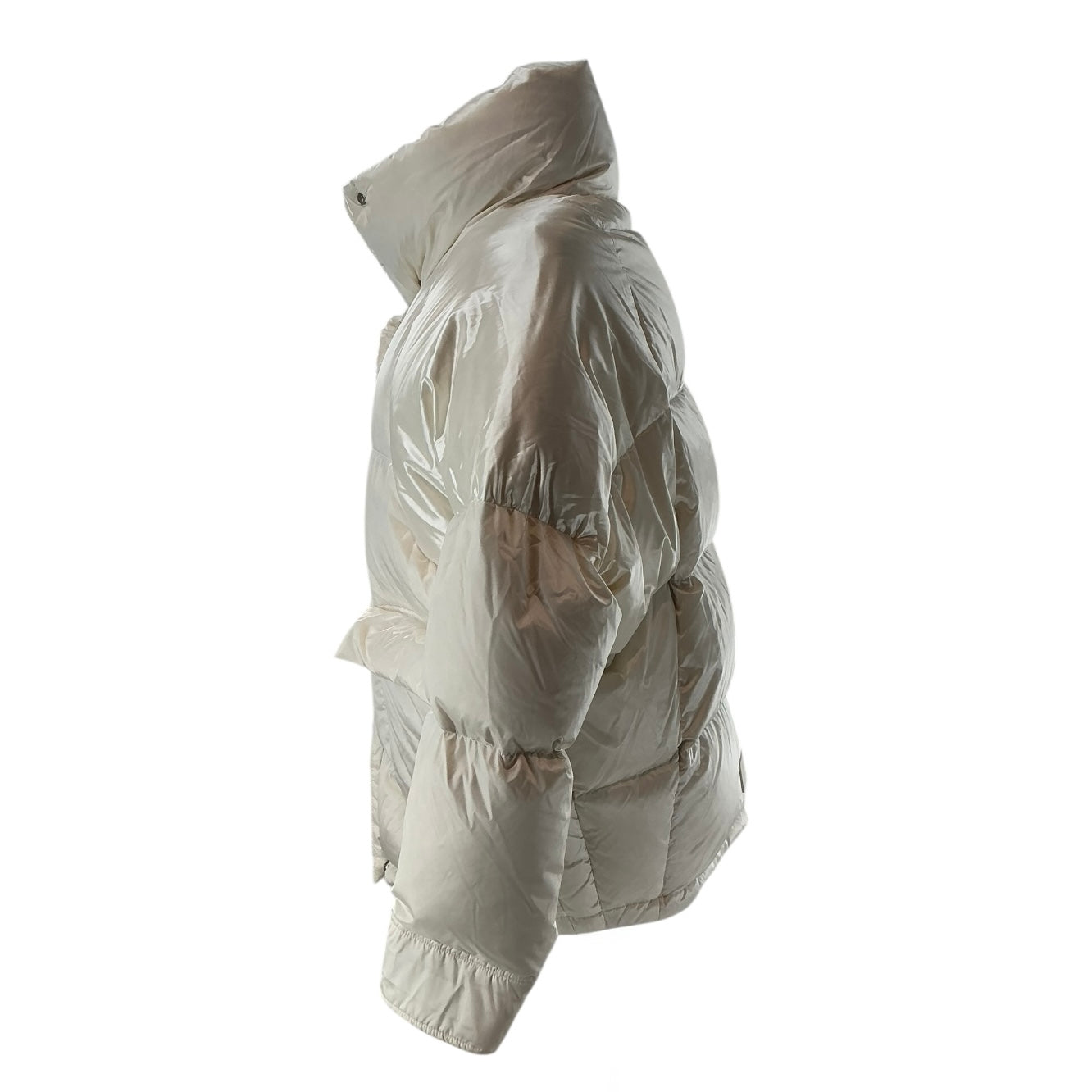 Nicole Benisti White Down Puffer Coat