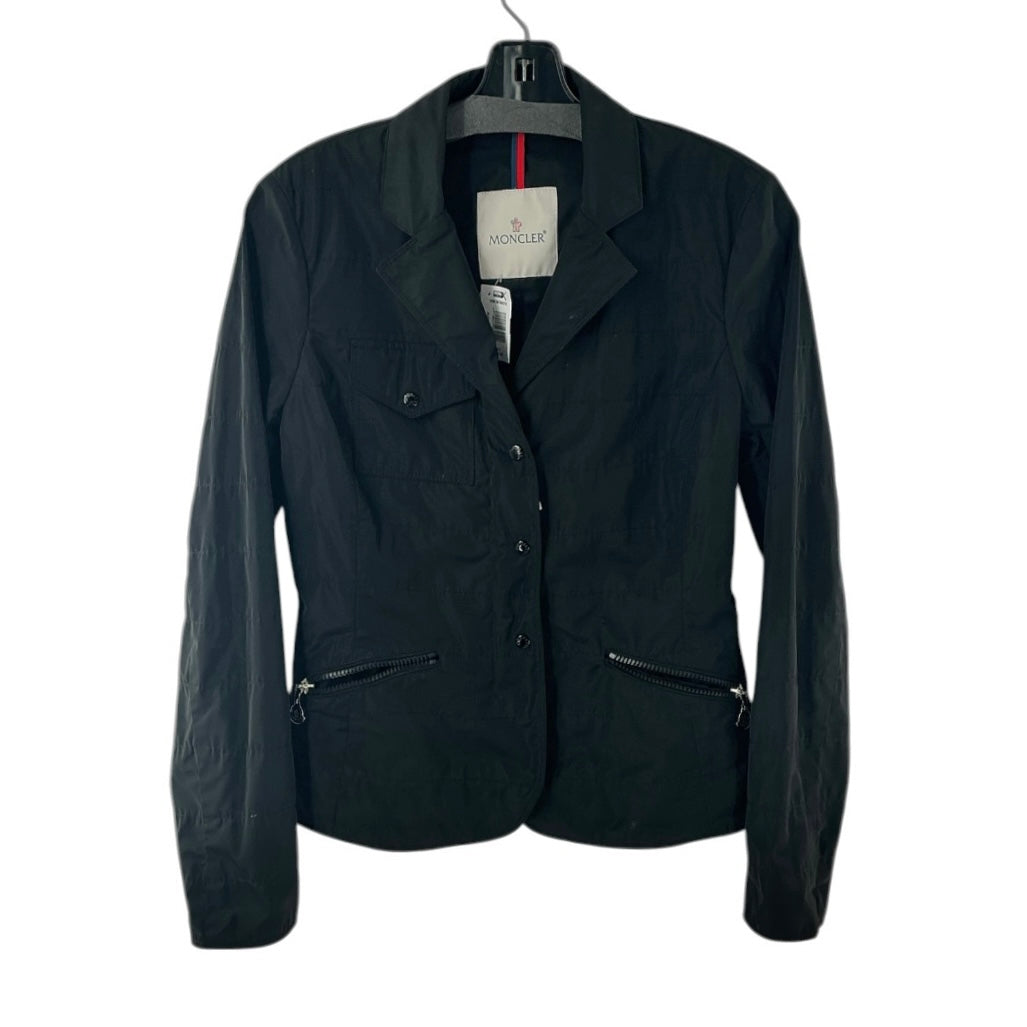 Moncler Venan Giacca Black Nylon Blazer Jacket