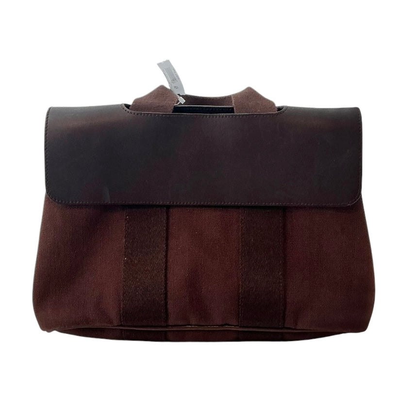 Hermes Heringbone Toile & Swift Leather Valparaiso PM Bag