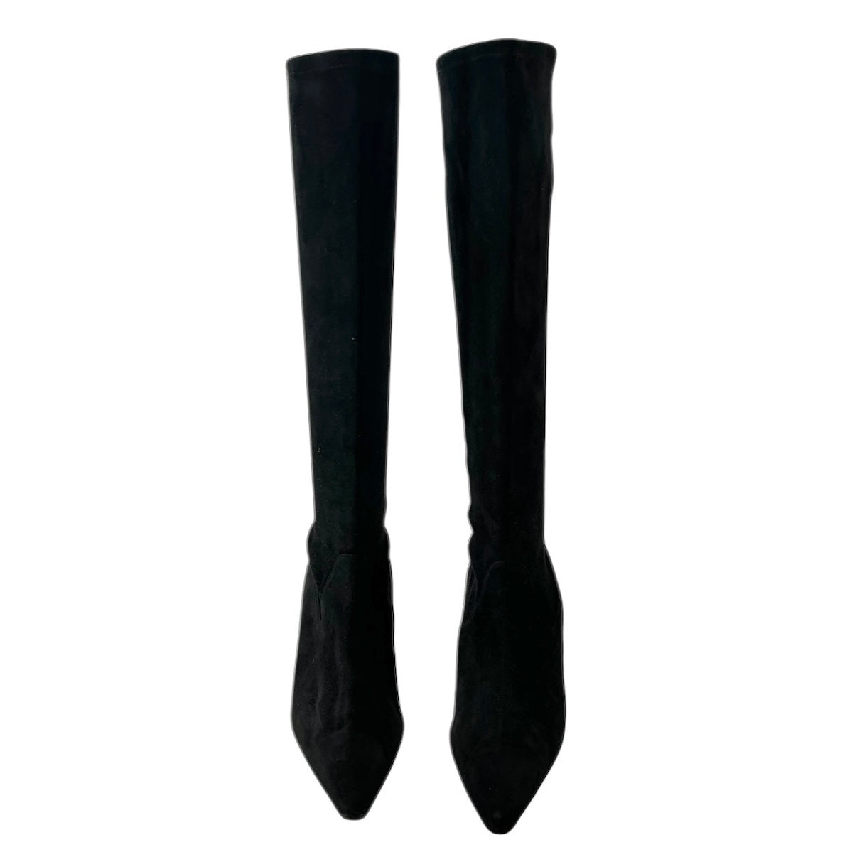 Manolo Blahnik Pamfilo 90 Stretch Suede Knee Boots