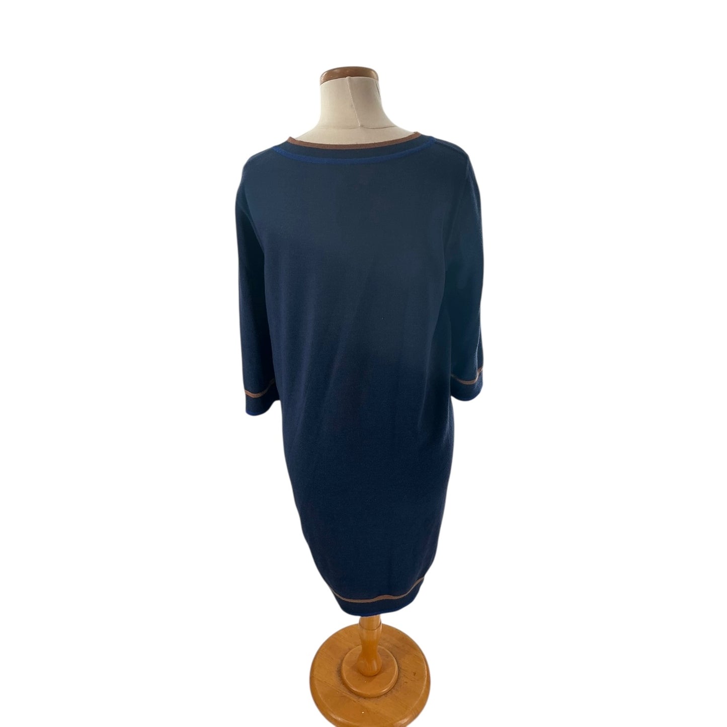 Loro Piana Navy Blue Cashmere Dress