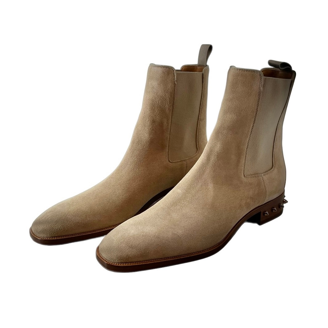 Christian Louboutin So Samson Spike-Heel Suede Chelsea Boot