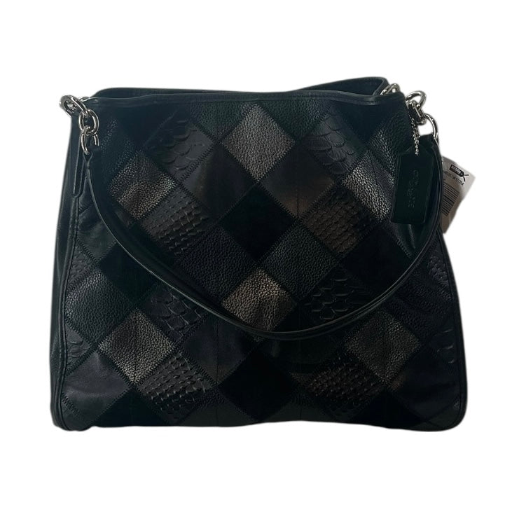 Coach Madison Phoebe Patchwork Leather and Suede Shoulder Bag