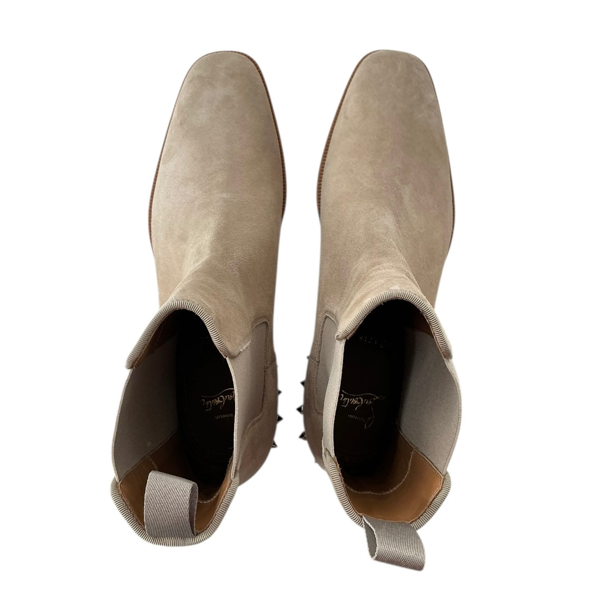 Christian Louboutin So Samson Spike-Heel Suede Chelsea Boot