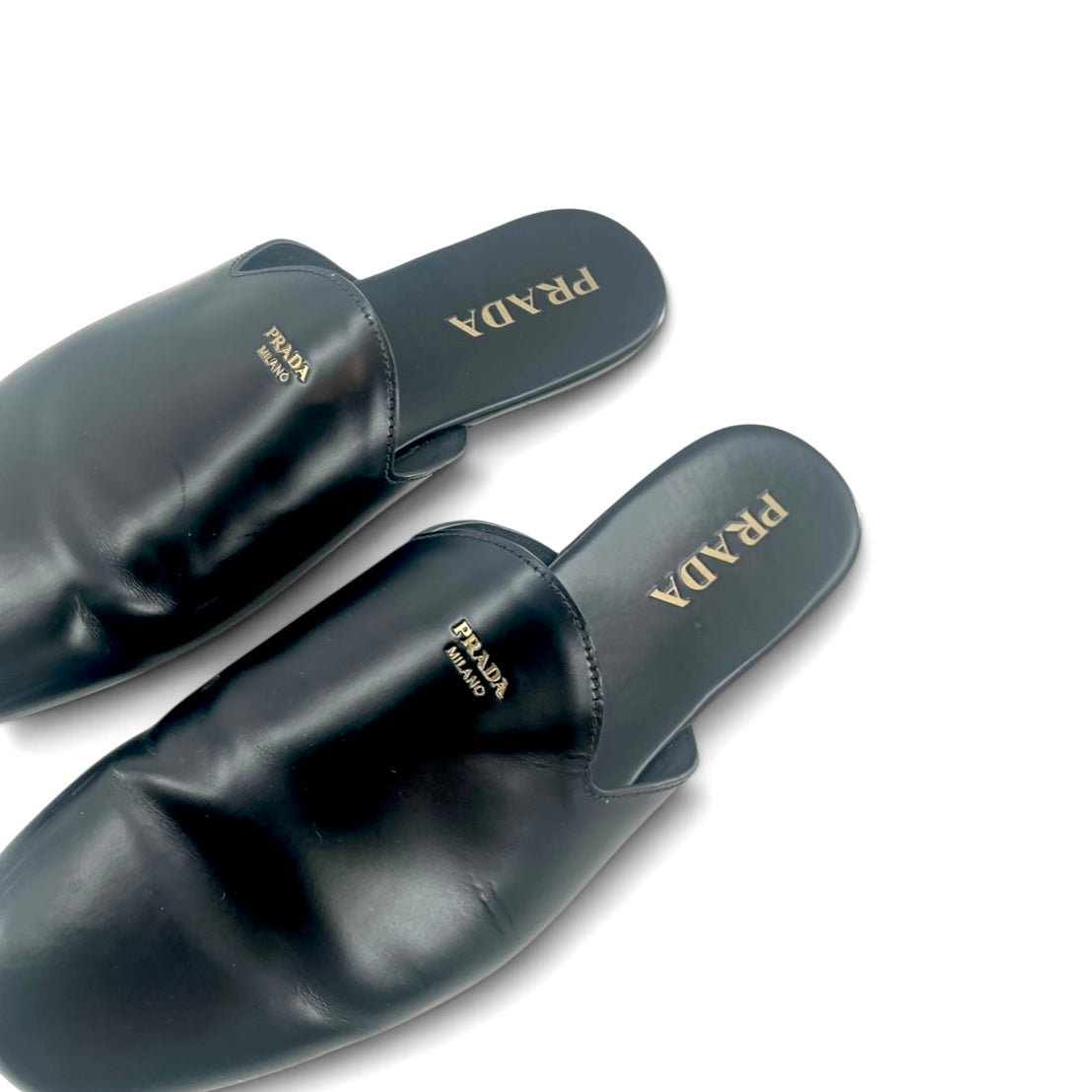 Prada Men’s Leather Mules