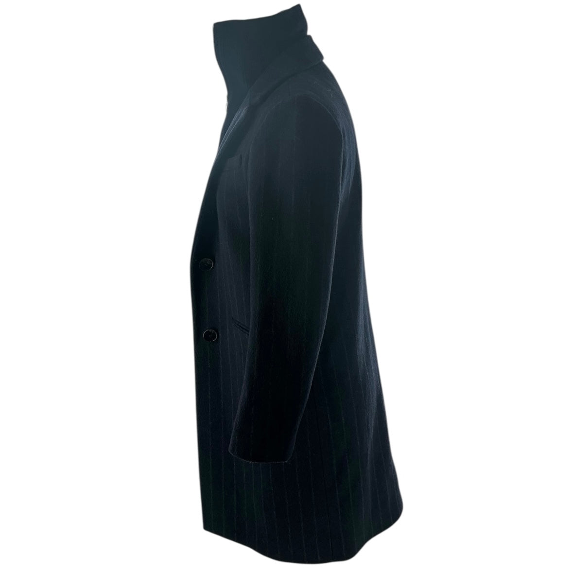 Sandro Wool Pinstripe Coat