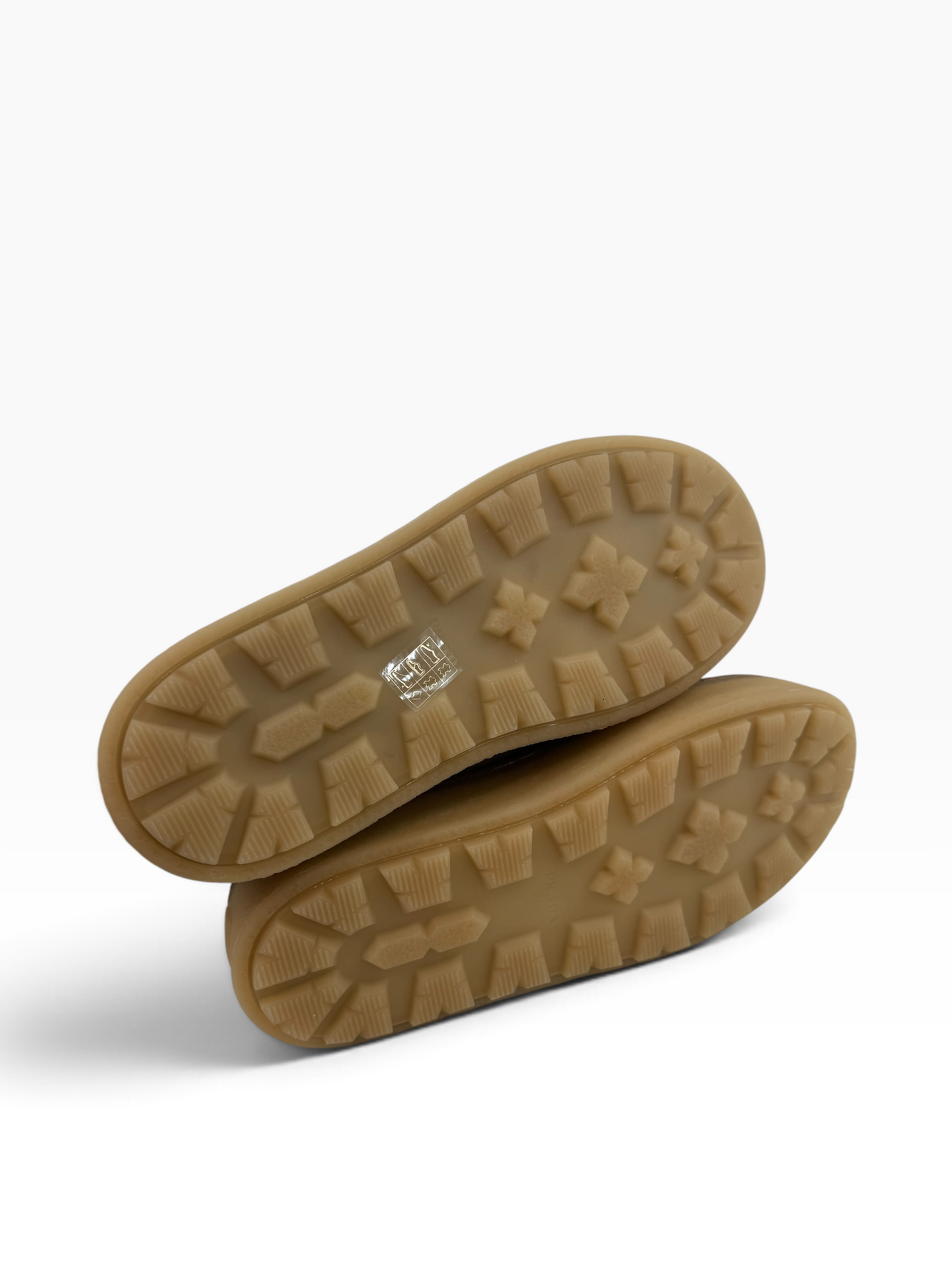 Prada Suede Shearling Platform Mules