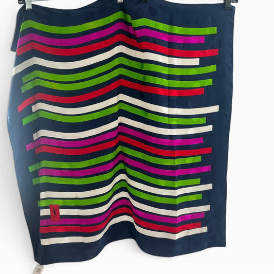 Vintage Yves Saint Laurent  (YSL) silk scarf