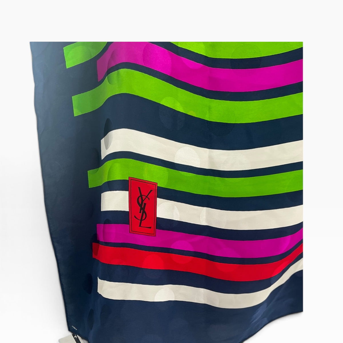 Vintage Yves Saint Laurent  (YSL) silk scarf