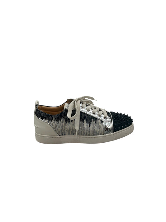 Louboutin Junior Spike Leather Sneakers