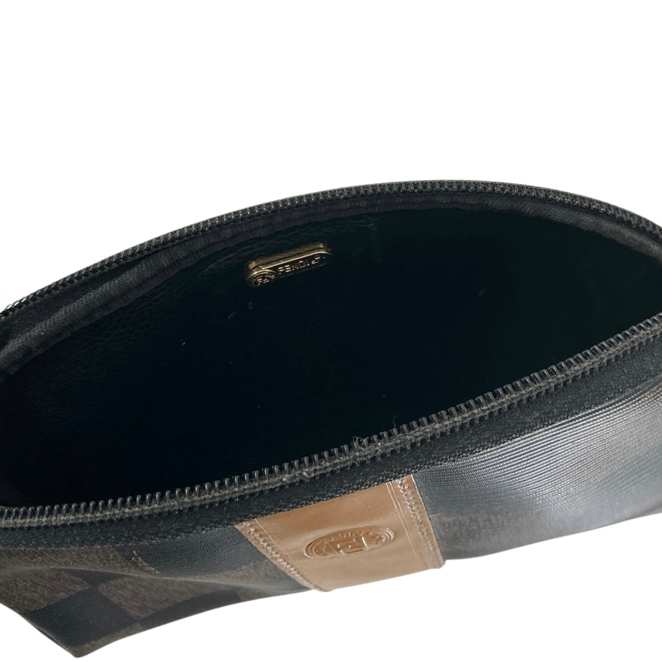 Fendi Vintage Checkered Crossbody Bag