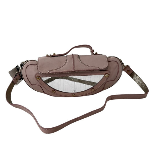 Fendi Vintage Dusty Pink Mini Vanity Mirror Shoulder Bag
