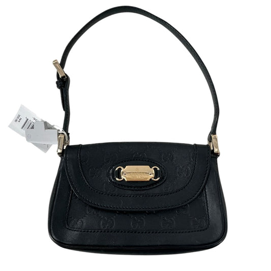 Gucci Leather Handbag with Embossed GG Monogram Pattern