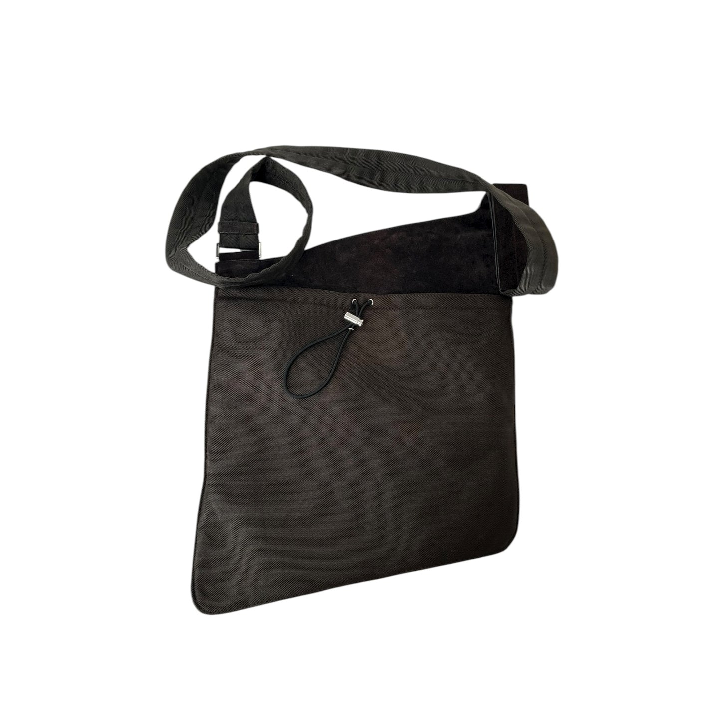 Prada Suede and Mesh Crossbody Bag