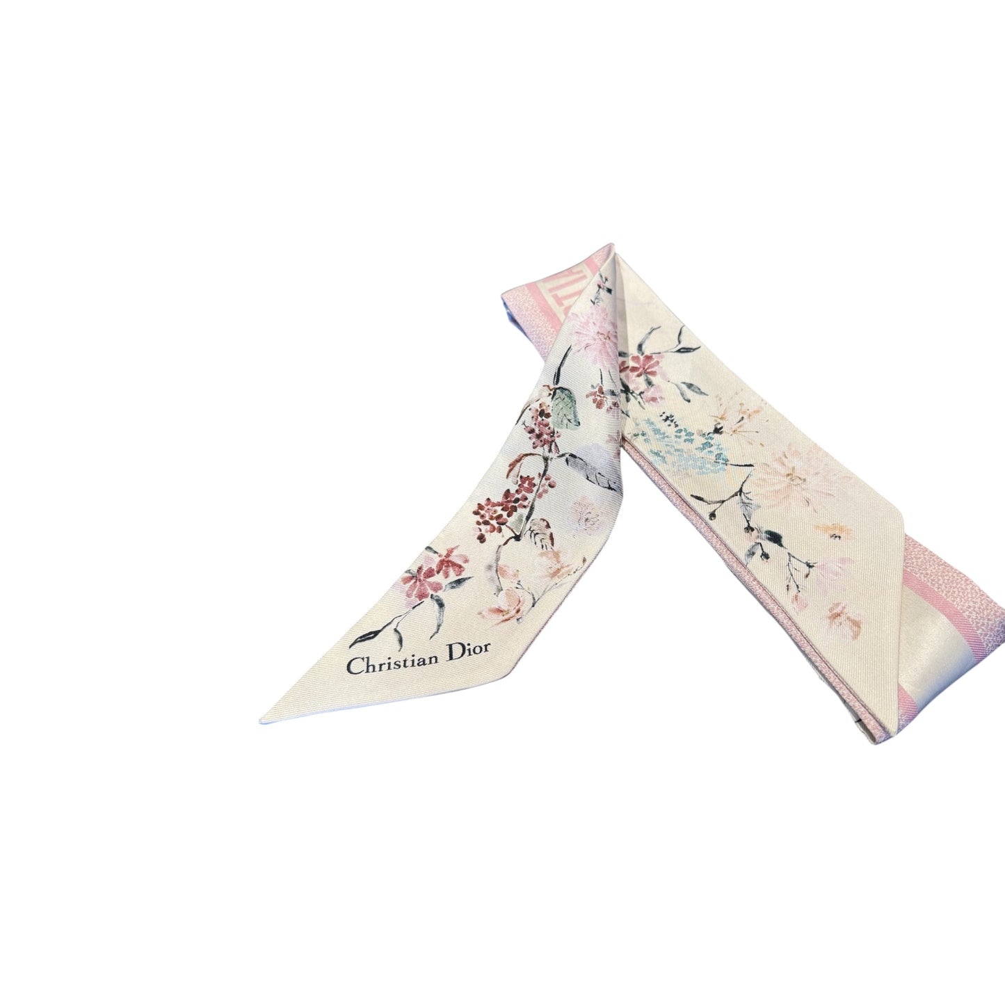 Christan Dior Silk Toile De Jouy Reverse Capri Mitzah Scarf