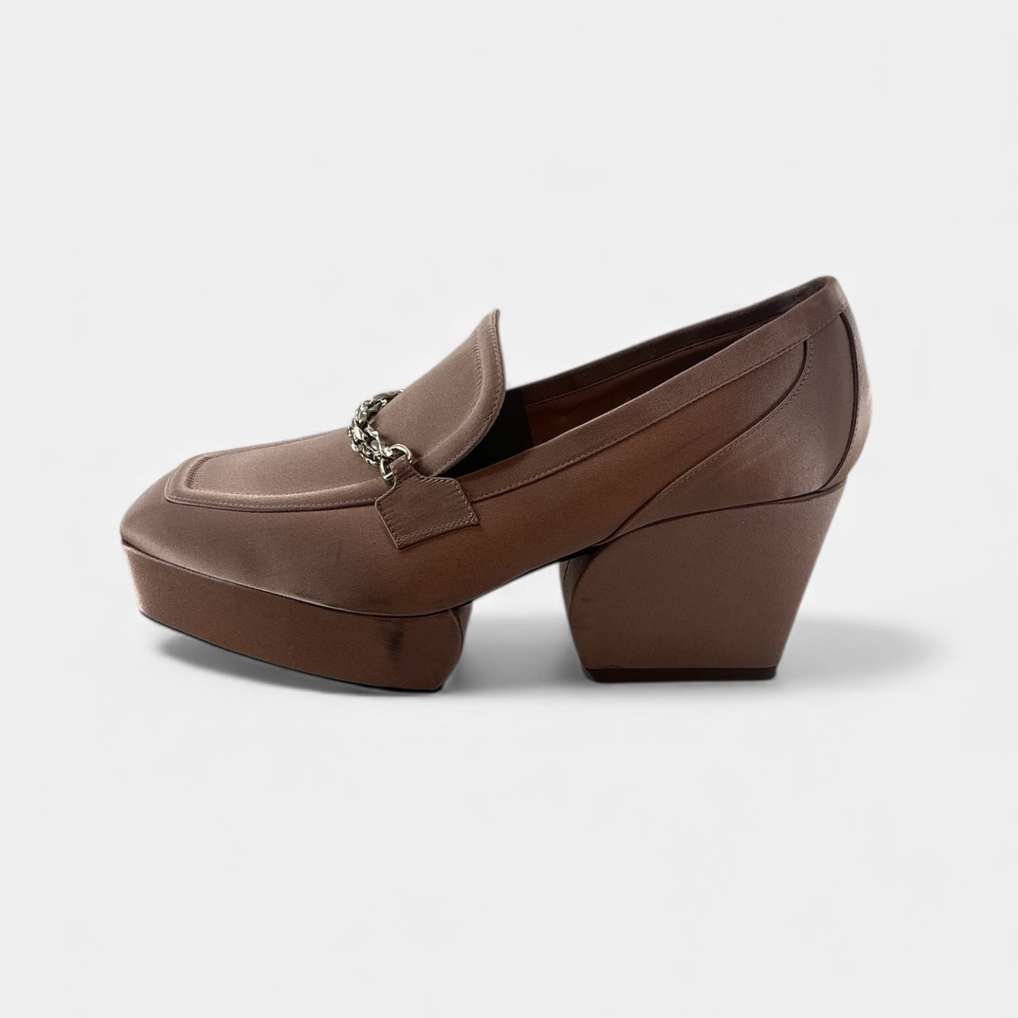 Zimmermann Crescent Satin Platform Loafer