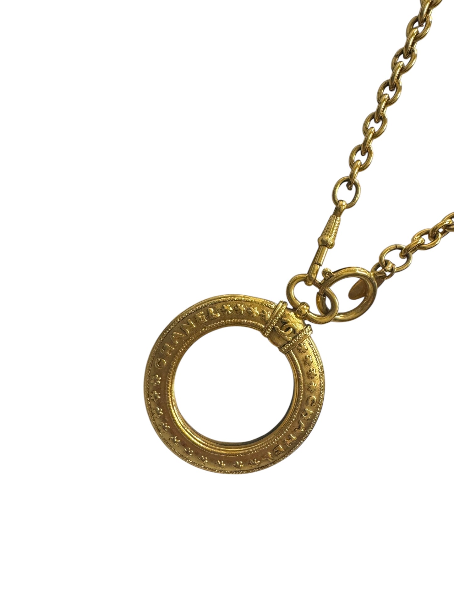 Chanel Magnifying Glass Vintage Necklace