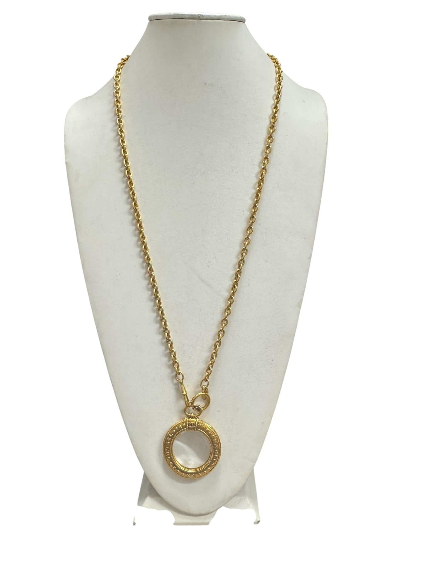 Chanel Magnifying Glass Vintage Necklace