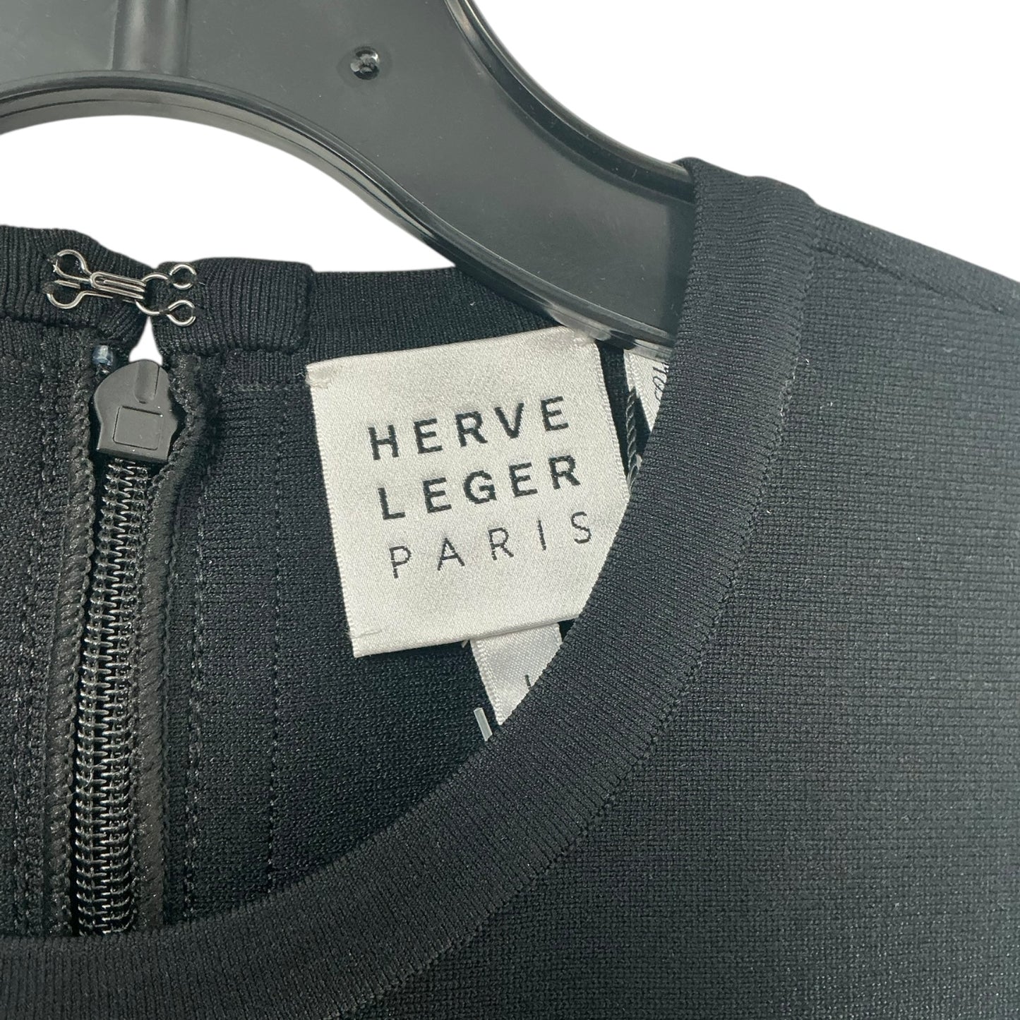 Herve Leger Long Black Dress