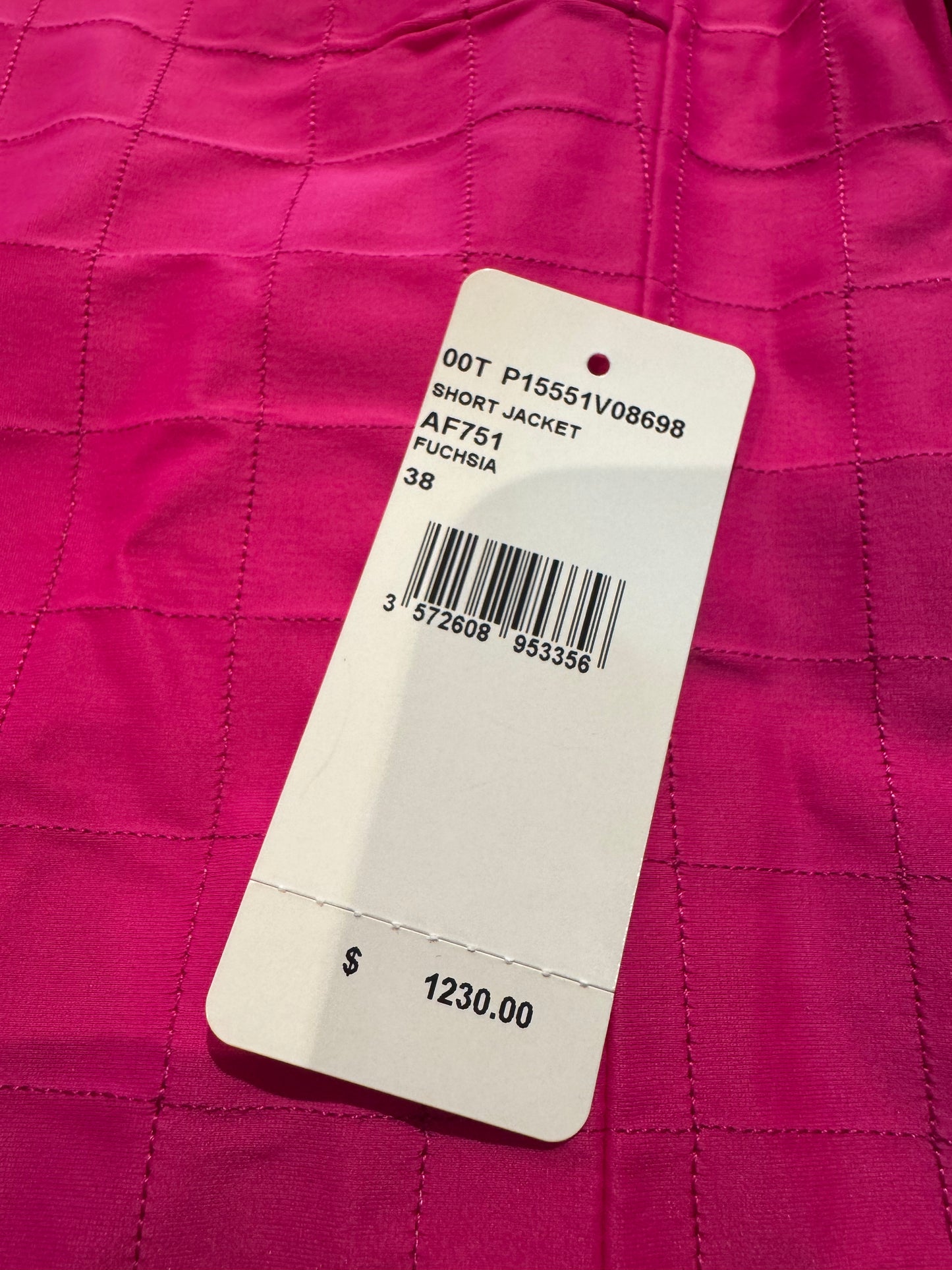 Chanel Identification Quilted Front Zip Jacket