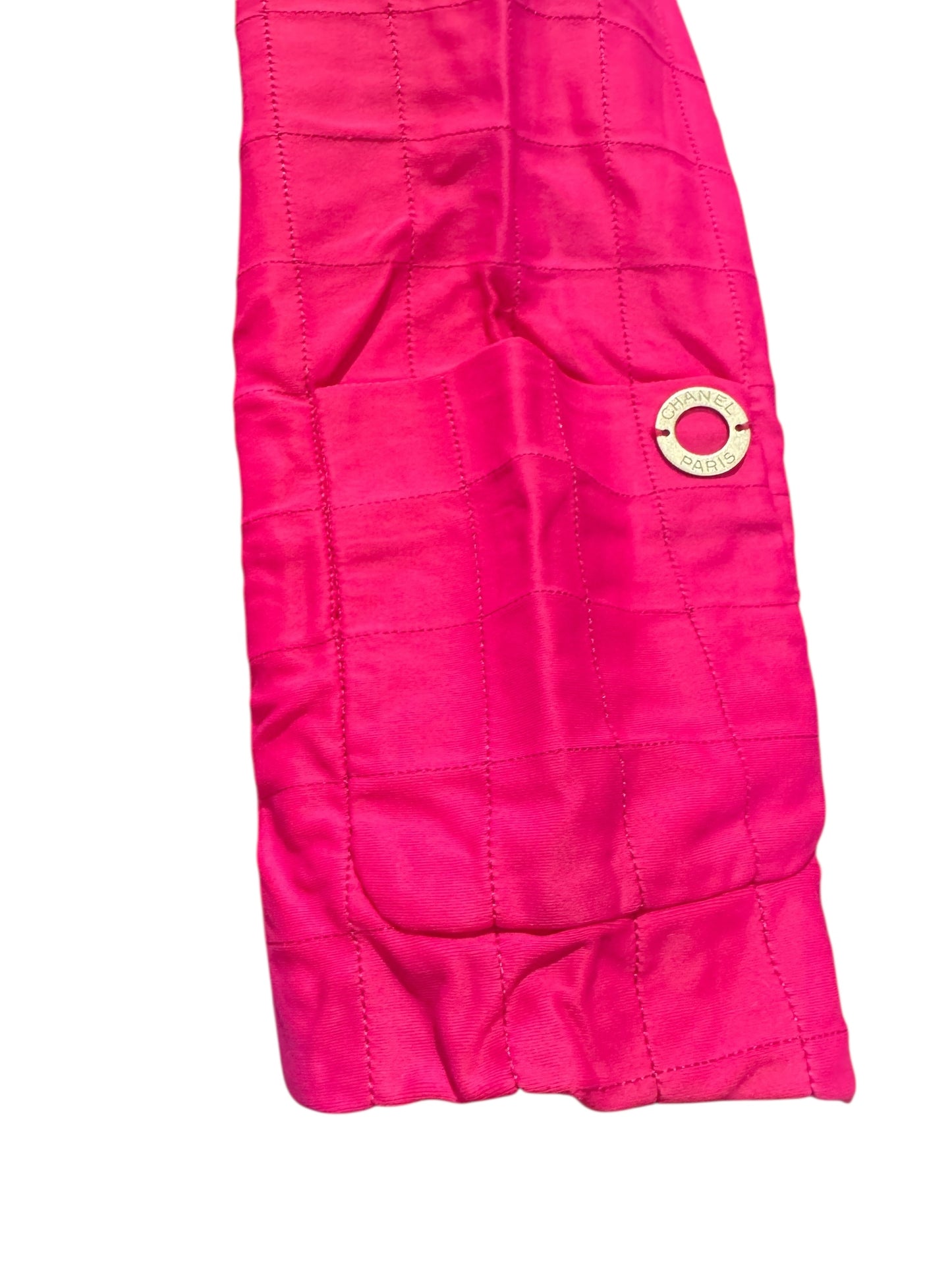 Chanel Identification Quilted Front Zip Jacket