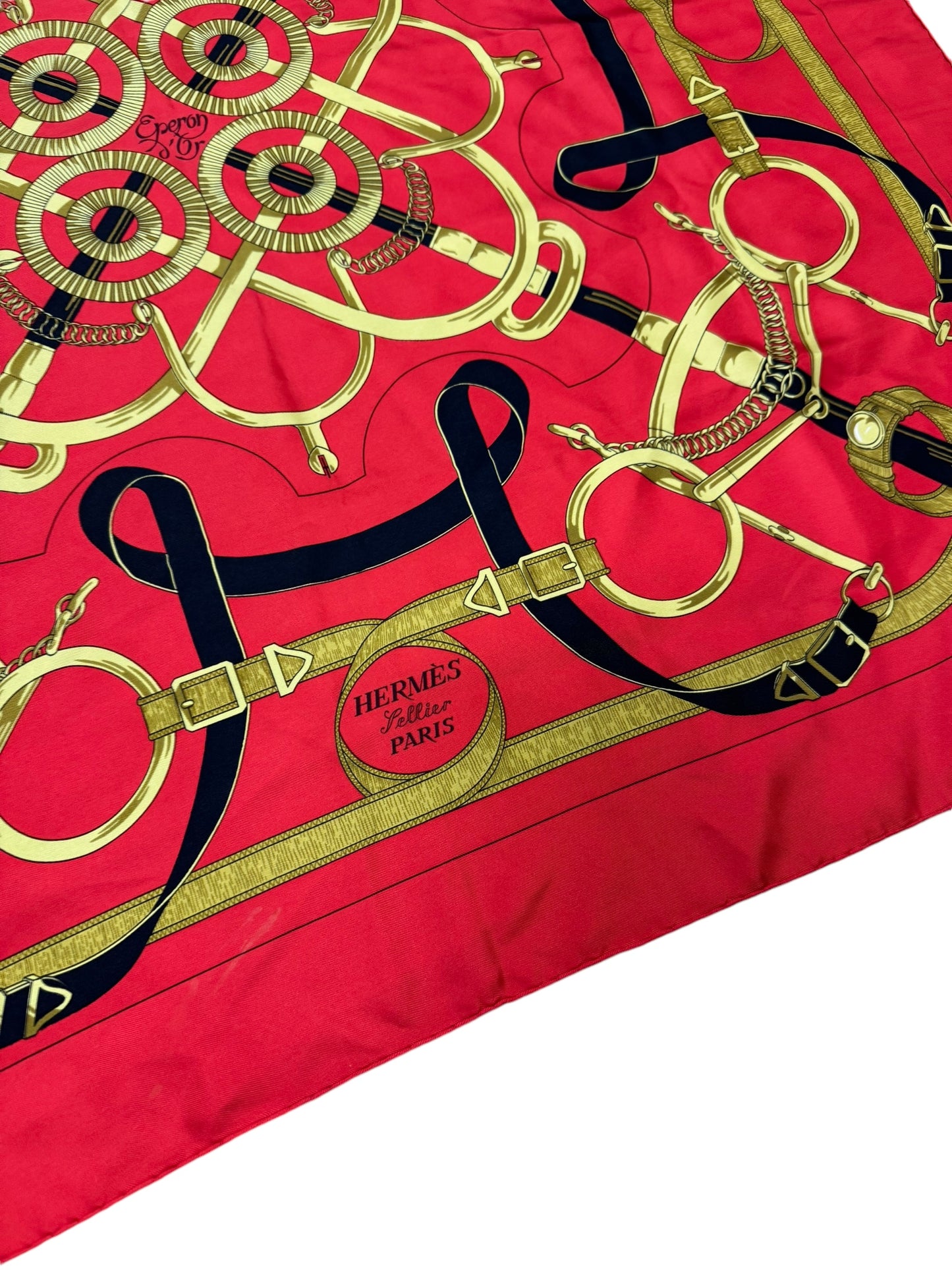 Hermés Eperon d’Or Silk Scarf