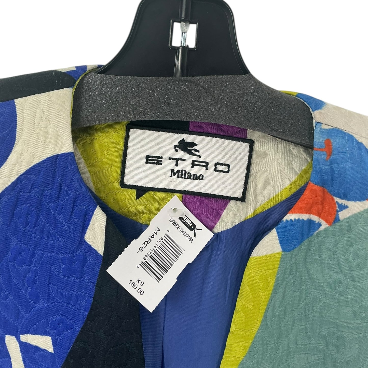 Etro Milano Abstract Patchwork Blazer Jacket