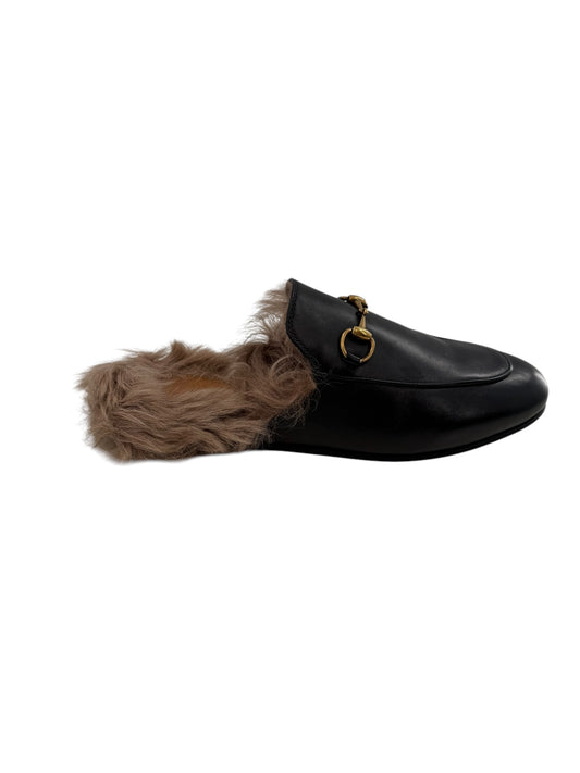 Gucci Princetown Furry Mules