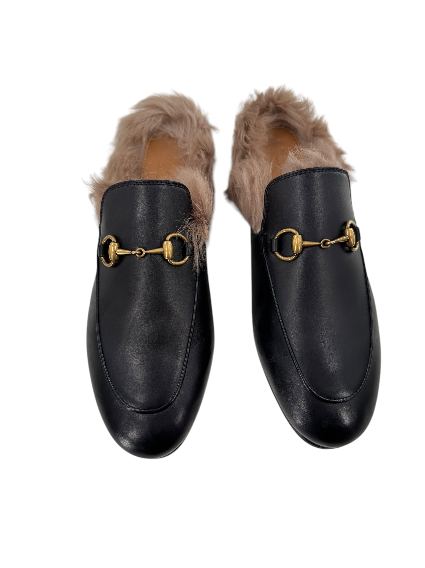 Gucci Princetown Furry Mules