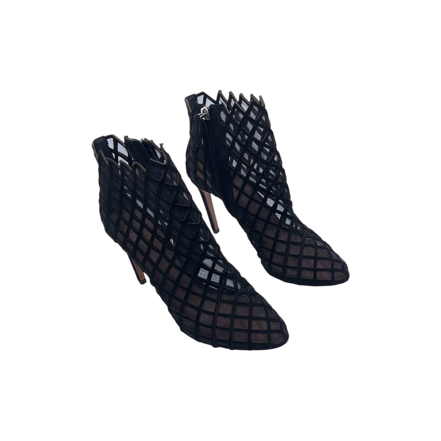 Alaïa Suede Mesh Boots