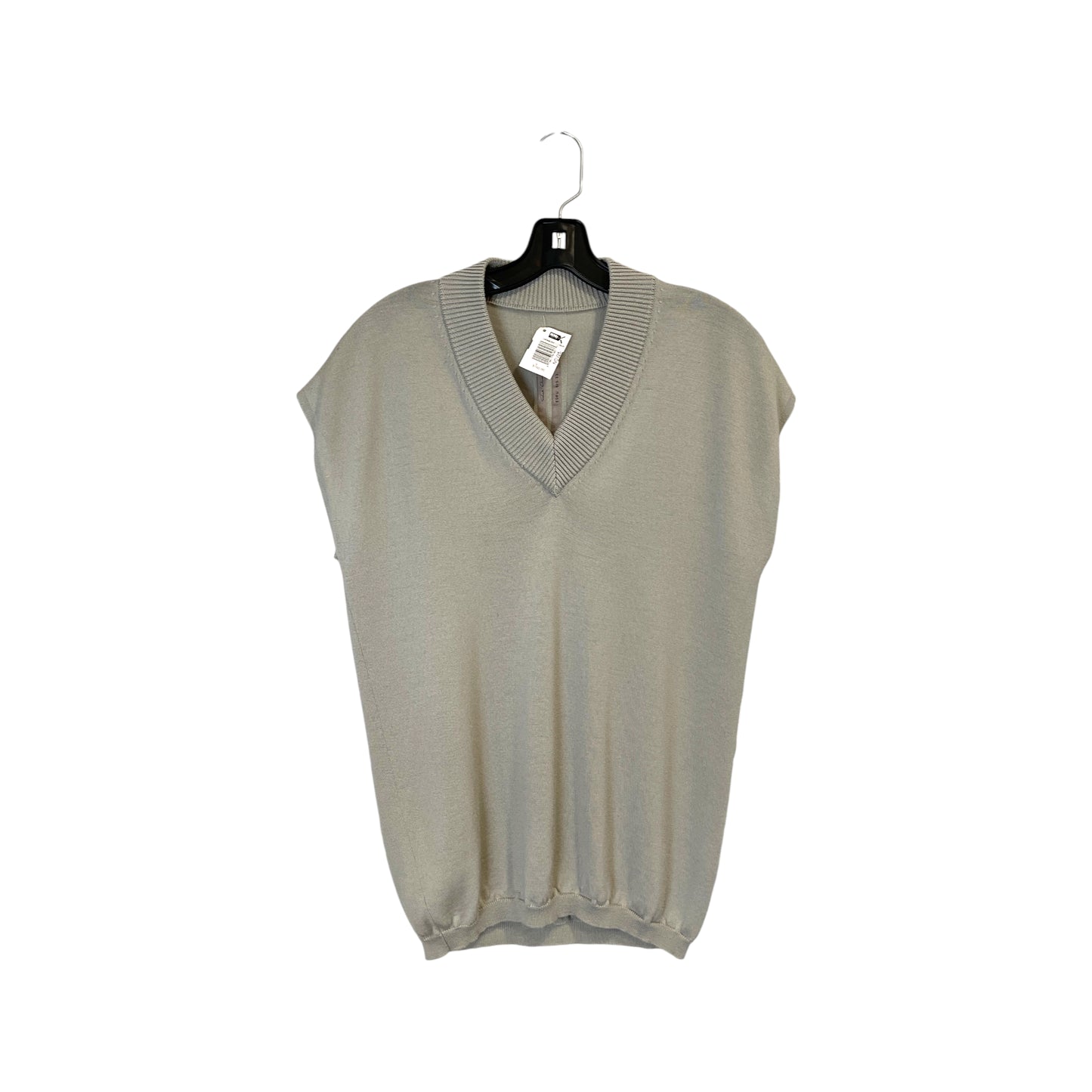 Rick Owens Grey Sleeveless Sweater