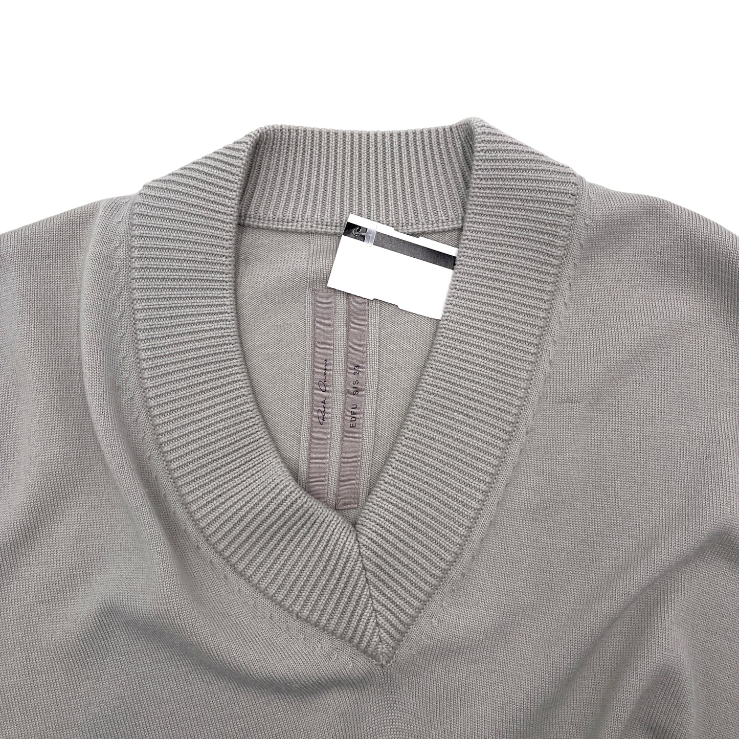 Rick Owens Grey Sleeveless Sweater