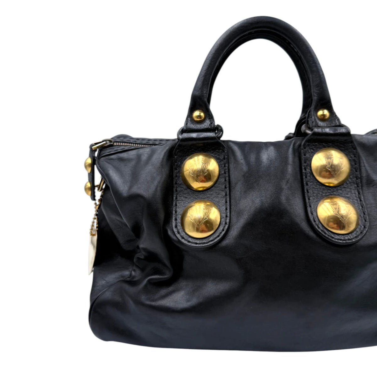 Gucci Babouska Boston Leather Bag