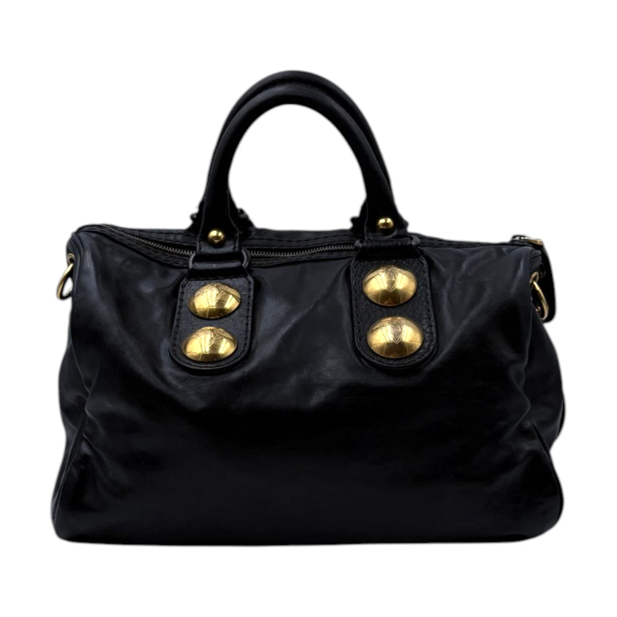Gucci Babouska Boston Leather Bag